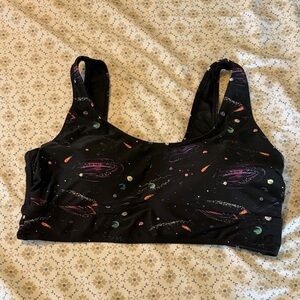 Torrid Plus Size 1X Bathing Suit Bikini Top Space Nebula Comet